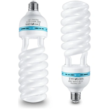 2 x 135 W spirālveida dienas gaismas lampa, foto l