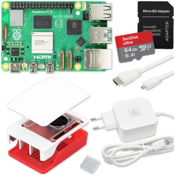 Raspberry Pi 5 4 GB starta komplekts, USB-C 27 W b