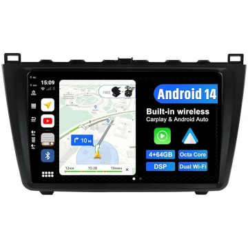 Android 14 Auto radio priekš Mazda 6 Rui Wing (200