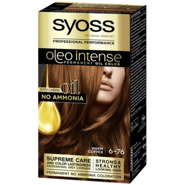 Matu krāsa Syoss Oleo Intense, warm copper, 6-76, 