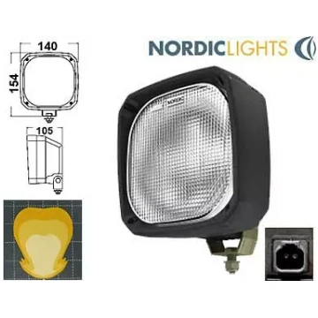 Papildu tālās gaismas lukturis LED NORDIC