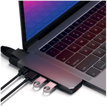 Satechi Aluminum Type-C Pro Hub with Ethernet - do