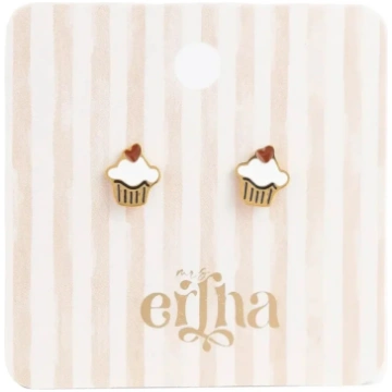 Bērnu auskari Love Muffin, Studs Earings, Mrs.Erth