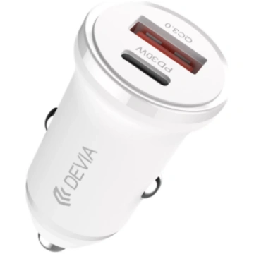 Devia Smart Mini PD Auto lādētājs 30W (EA442WH)