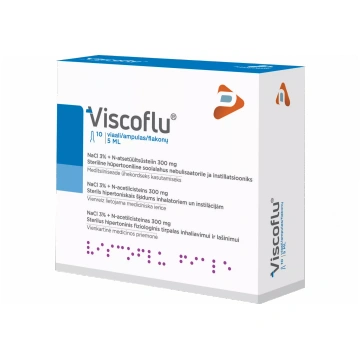 VISCOFLU 5 ml ampulas, 10 gab
