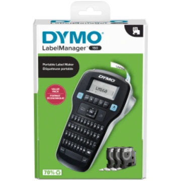 Etiķešu printeris DYMO LABELMANAGER 160 (+ 3 sloks