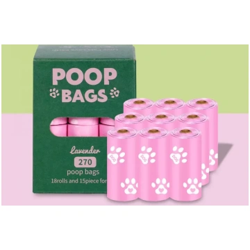 POOP Bags Bio atkritumu maisi ar lavandas aromātu 