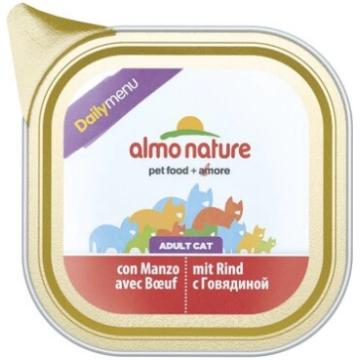 Mīksta barība kaķiem ALMO NATURE ar lielopu, 100g