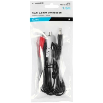 Vivanco kabelis 3,5mm - 2xRCA 1,5m (46702) 46702