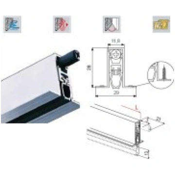 Slieksnis metāla durvīm 1000mm FAPIM DA1502100_00