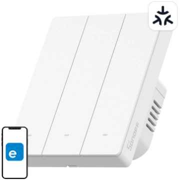 SONOFF M5-3C-80W WiFi Matter smart wall switch (3-