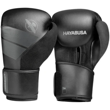 Hayabusa S4 boksa cimdi - melna krāsa