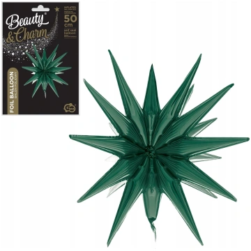Godan Balons Folija Zvaigzne 3d Ziel.butelk 50x46 