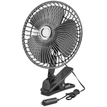 LTC 12V 6" Automašīnas ventilators ar klipsi un re