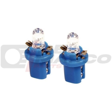 Pair of 12V Blue LED Bulbs for Dashboard Renault 4