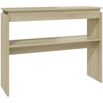 vidaXL konsoles galdiņš, ozolkoka krāsā, 102x30x80