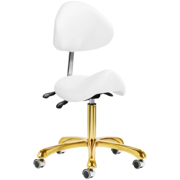 Giovanni cosmetic stool 1004 gold white - Praktisk
