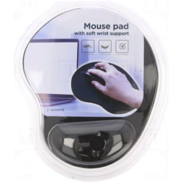 Pad | black | mouse,wrist | gel | 240x200x4mm GEMB