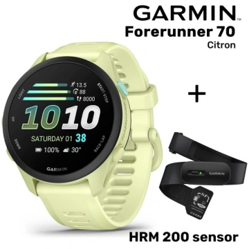 GARMIN Forerunner 70, Citron + HRM 200 Sensor spor
