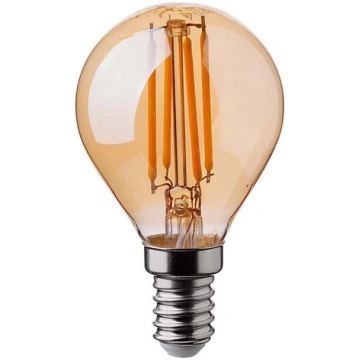 LED Spuldze FILAMENT AMBER P45 E14/4W/230V 2200K V