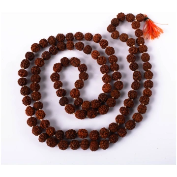Rudrakša Lūgšanas krelles ar 108 pērlītēm beads