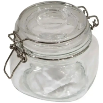 Stikla burciņa ar stikla vāku 500ml BESK