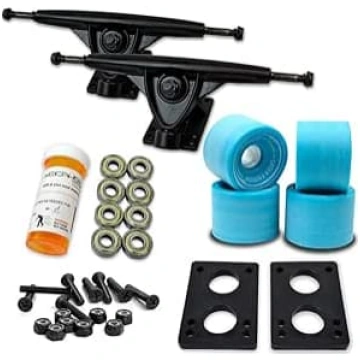 Yocaher Longboard Skateboard Trucks Wheels Combo S