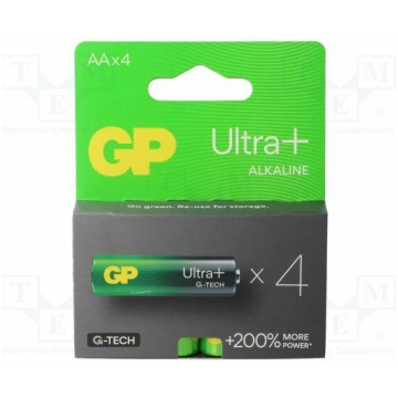 Battery: alkaline; AA; 1.5V; non-rechargeable; 4pc