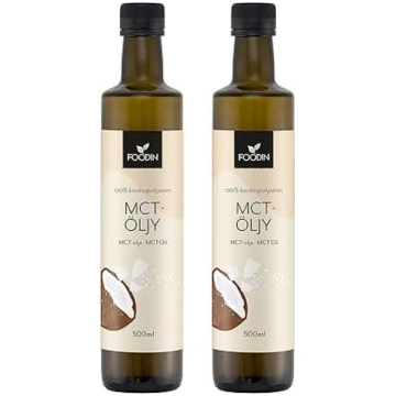 FOODIN MCT eļļa 1000 ml (2 x 500 ml) Izgatavota no