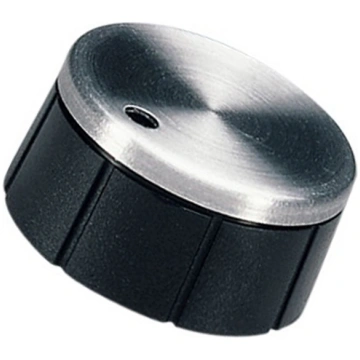 Knob; with pointer; aluminium,thermoplastic; Øshaf