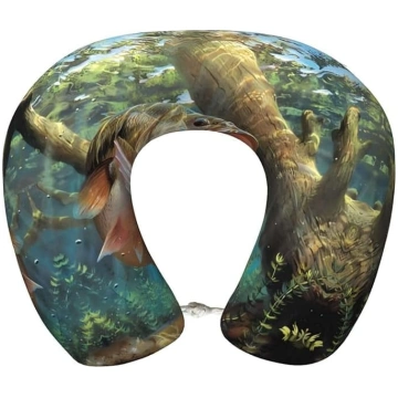 Swimming Fish Memory Foam ceļojuma spilvens – kakl