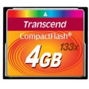 Transcend Compact Flash 4GB High Speed 133x atmiņa