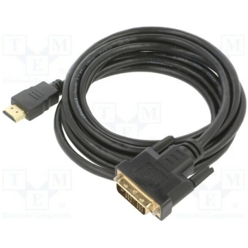 Cable; DVI-D (18+1) plug,HDMI plug; High Speed,sin