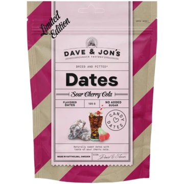 DAVE & JON"S Sour Cherry Cola dateles 125g