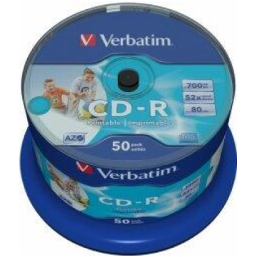 Verbatim Matricas CD-R AZO 700MB 1x- 52x Wide Prin