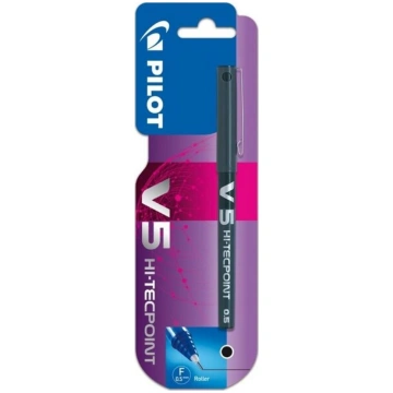 Pilot V5 melna 0,5 mm tintes pildspalva