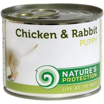 Nature"s Protection Puppy Chicken&Rabbit konservi 