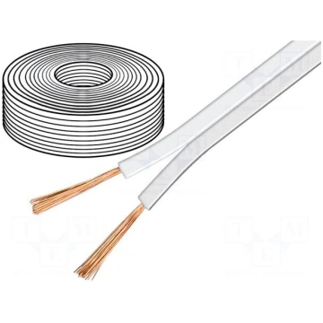 Wire: loudspeaker cable | 2x0,75mm2 | stranded | O