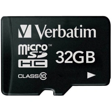 Atmiņas karte telefonam Verbatim microSDHC 32GB
