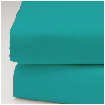 Vienkrāsains kokvilnas palags 240x220cm - Petrolej