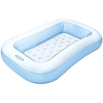 Rectangular Baby Pool with Soft Inflatable Floor :