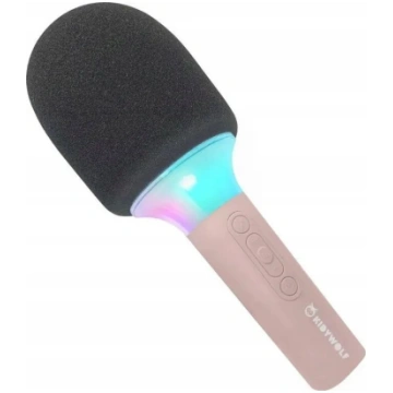 Mikrofons KIDYWOLF Mikrofon Bluetooth ar gaismu ro