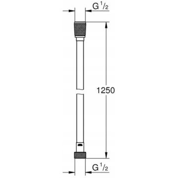 Dušas šļūtene Grohe Silverflex Ilgmūžība 1,25m, hr