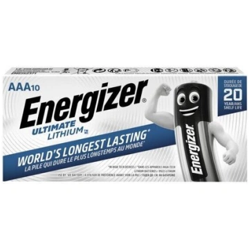 Energizer elementi Ultimate Lithium AAA, 10 gab