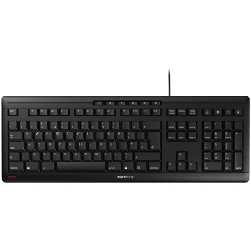 Cherry STREAM KEYBOARD (Black, UK-Layout, Cherry S