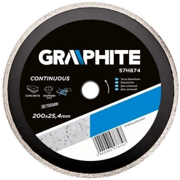 Dimanta disks Graphite, 200x25,4 mm