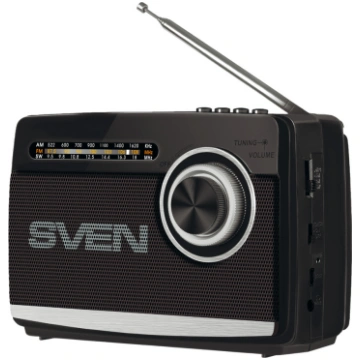 Speaker SVEN SRP-155, black (3W, Bluetooth, FM/AM/