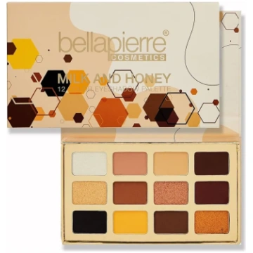 Bellapierre, Milk & Honey, Eyeshadow Palette, 12 S
