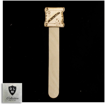 Segnalibro Pergamena in Legno Laurea in Architettu