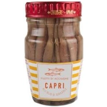 Anšovu fileja saulespuķu eļļā CAPRI 80g
